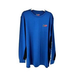 Kimes Ranch K1 Tech Tee Shirt Men's XXL Navy Heather SPF 50+ Western Landman NEW